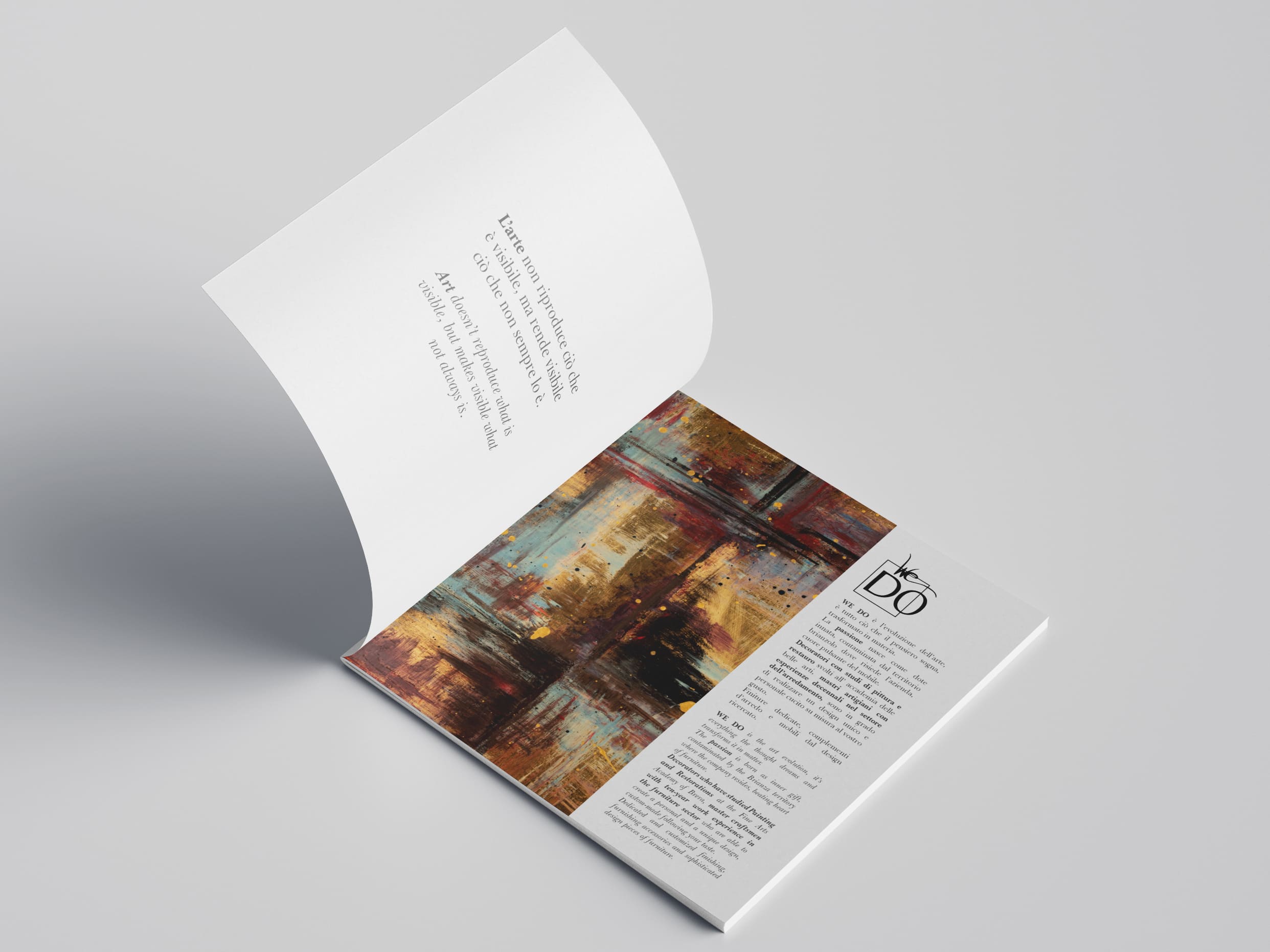 simona olivo portfolio we do art brochure catalogue graphic design render mockups